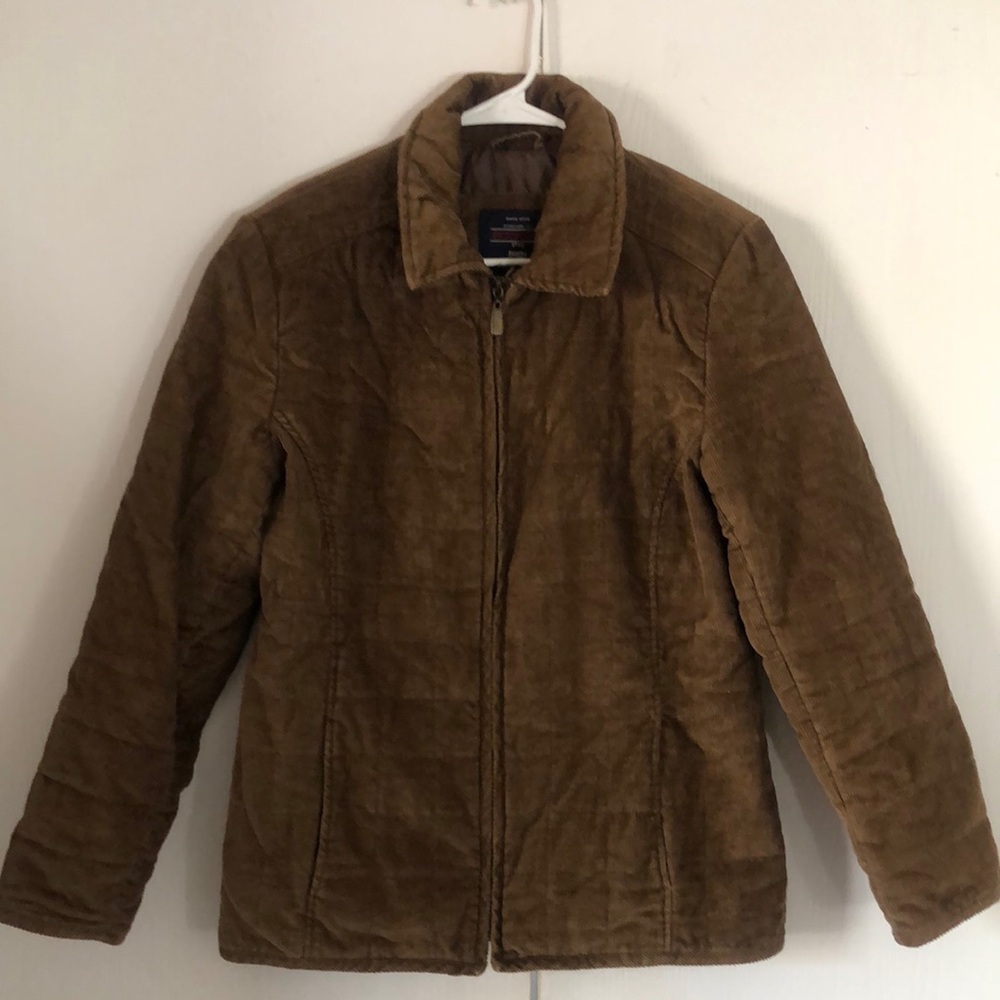Woman’s rare fall Brown VTG Y2k corduroy Jacket